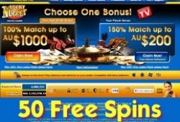 Lucky Nugget Get 50 Free Spins