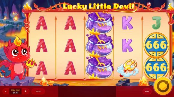 lucky little devil slot screenshot big